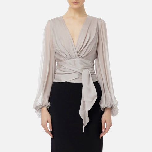 Elisabetta Franchi Camicia elegante Camicia Donna trasparente Perla P24-ELISABETTA FRANCHICA03242E2-155-40 - Francavilla Moda